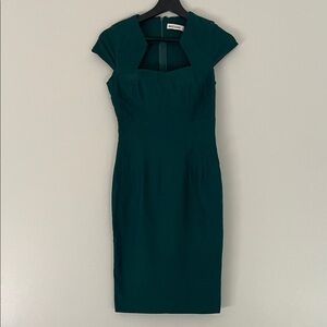 Grace Karin Dark Green Cap Sleeve Midi Dress  | Size S